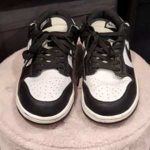 Nike Dunk Low White Black Size 6.5 UK 4 37.5 DD1391-100
